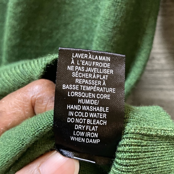 🏷 Le 31 (Simons) | Merino Wool Crew Neck Sweater - S/M, Green - Picture 4 of 7